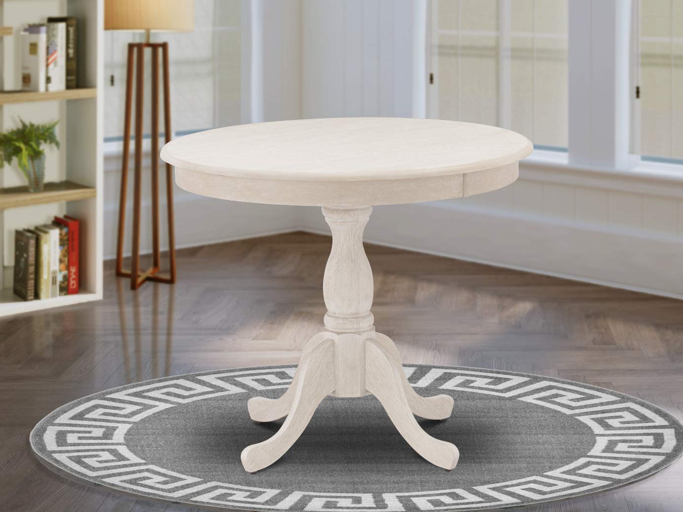 East West Furniture AMT-ABC-TP - Modern Coffee Table with Storage Shelf, Perfect for Living Room, Office, or Dorm Room Decor