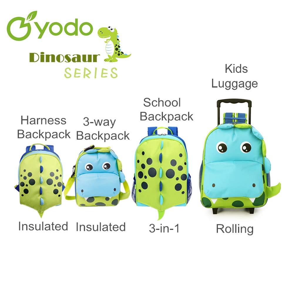 Yodo Toddler Backpack for Boys & Girls - Lightweight Pre-K School Bag with Adjustable Chest Strap & Name Tag - Perfect for Daycare, Preschool & Travel