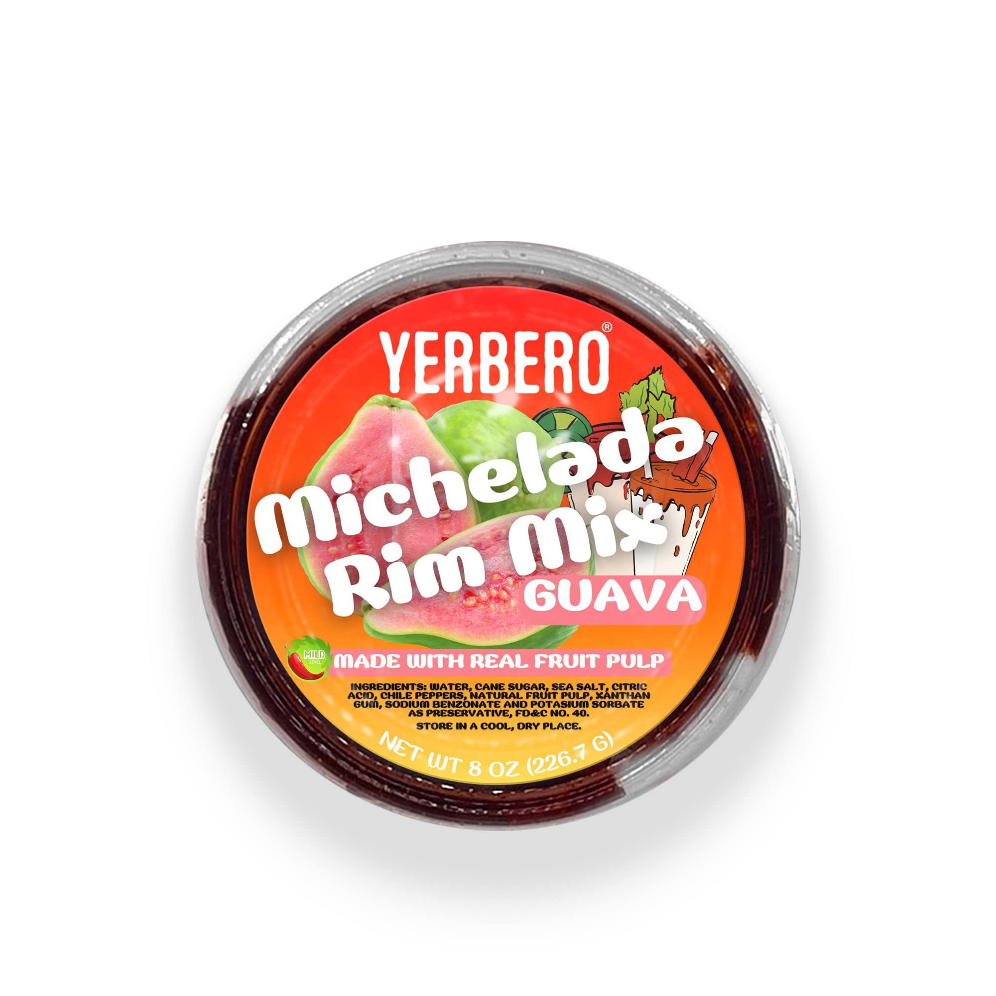 Michelada Guava & Chamoy Rim Dip | 8 Oz (226.7g) | Authentic Mexican Guayaba Chili Paste with Real Fruit | Bold Flavor for Cocktails, Snacks & Mexican Cuisine | Perfect for Micheladas, Fruit Cups & Party Appetizers