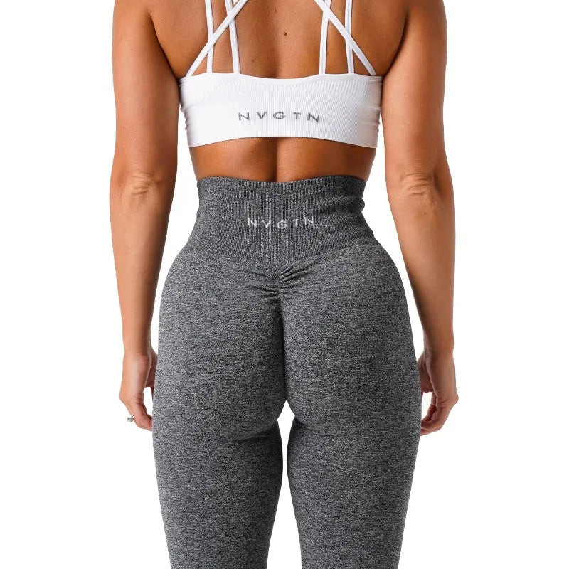 NVGTN Speckled Scrunch Seamless Leggings for Women - Soft High-Waisted Workout Tights, Yoga Pants & Gym Wear | Perfect for Fitness, Running, Pilates & Lounge Wear