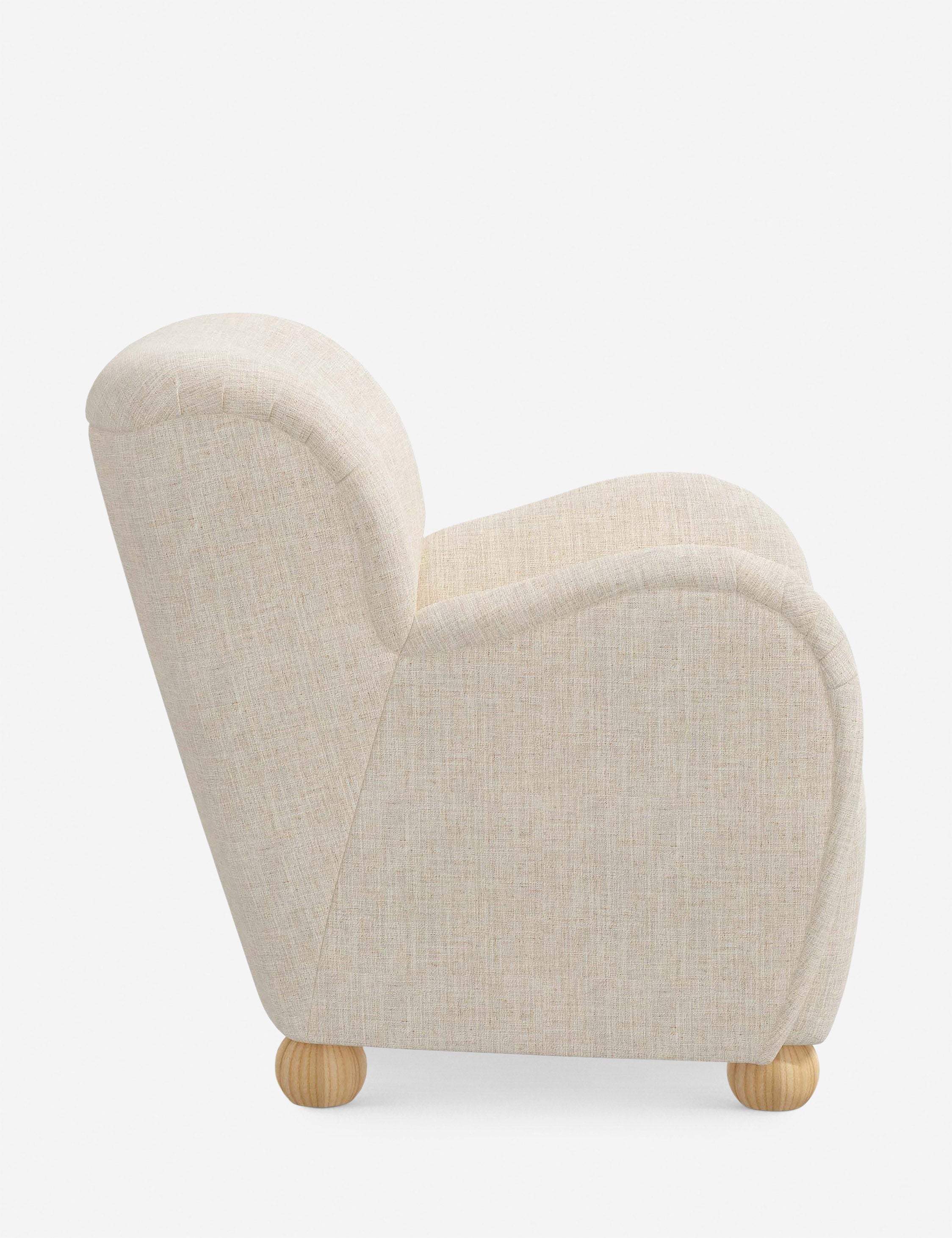 Baird Accent Chair - Modern Upholstered Lounge Chair for Living Room, Bedroom & Office - Comfortable Reading Chair with Sturdy Wooden Legs - Perfect for Relaxing, Entertaining & Home Decor