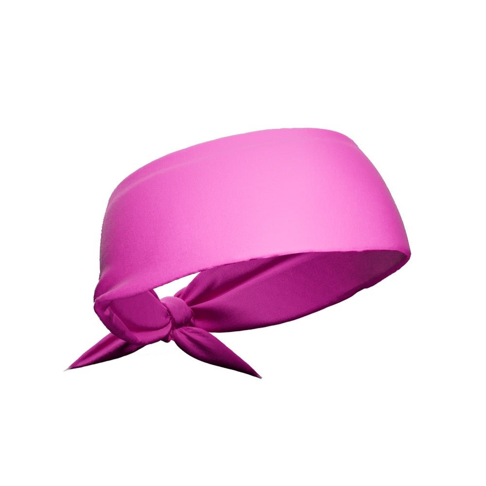 Elegant Pink Satin Tie Headband for Women - Soft & Comfortable Hair Accessory for Work, Weddings & Everyday Style