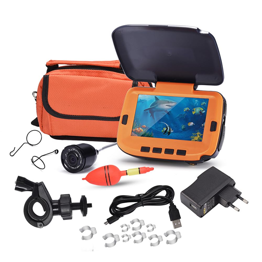 **4.3 Inch LCD Digital Underwater Fishing Camera with 120° View, 300K Pixels & Night Vision - Ideal for River, Ice, and Deep Sea Fishing Adventures**