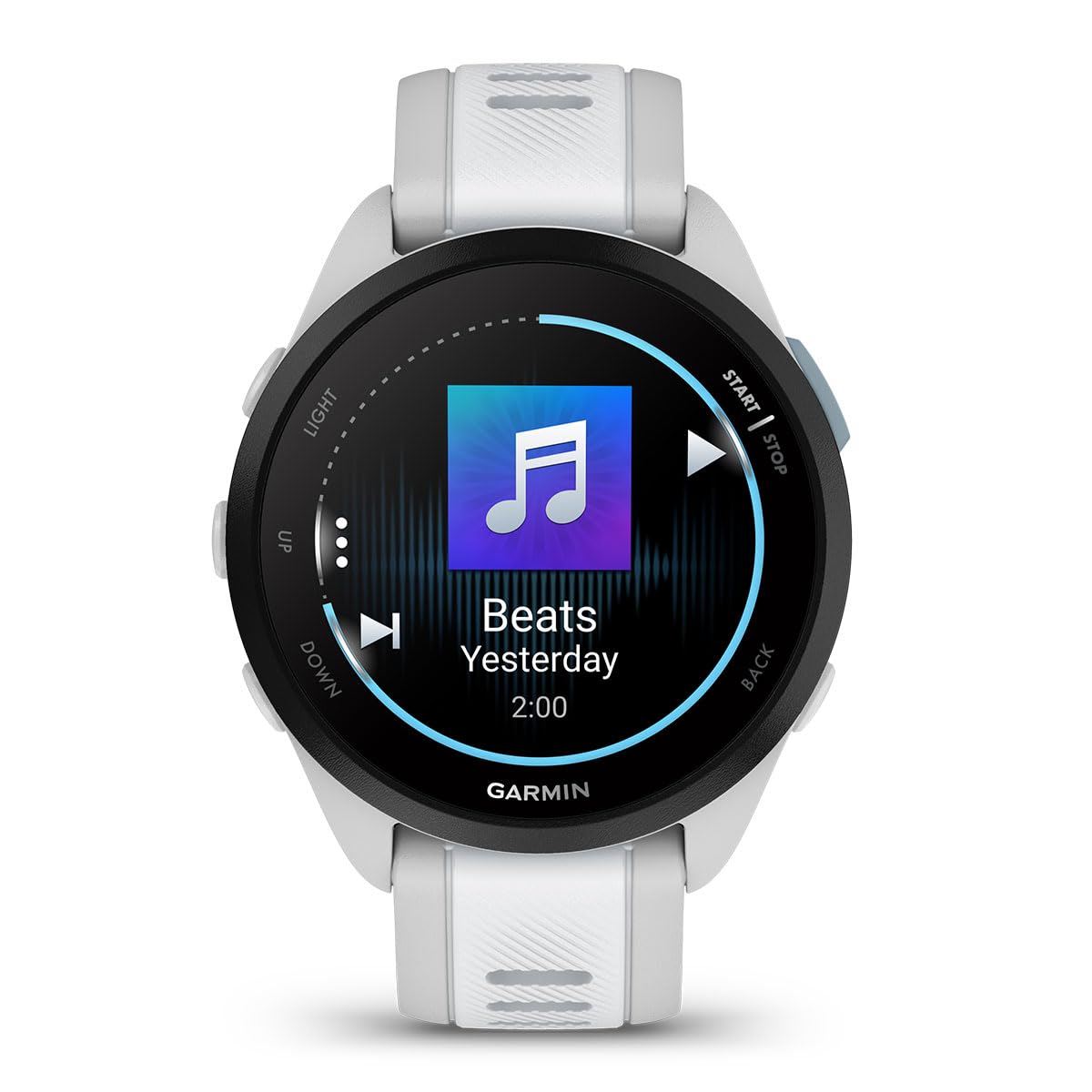 PlayBetter Garmin Forerunner 165 Music (Mist Gray/Whitestone) GPS Running Smartwatch Bundle with AMOLED Touchscreen & 11-Day Battery - Includes Screen Protectors, Wall Adapter & Case - Perfect for Marathon Training, Outdoor Running & Fitness Tracking