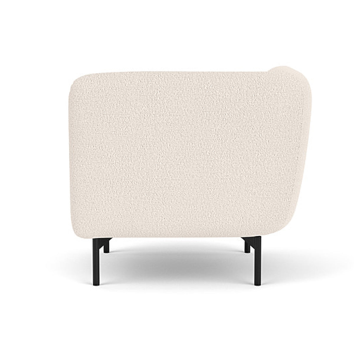 Alfred Boucle Left 1 Seater Modular Sofa - Modern Accent Chair for Living Room, Bedroom & Office - Comfortable Small Space Furniture