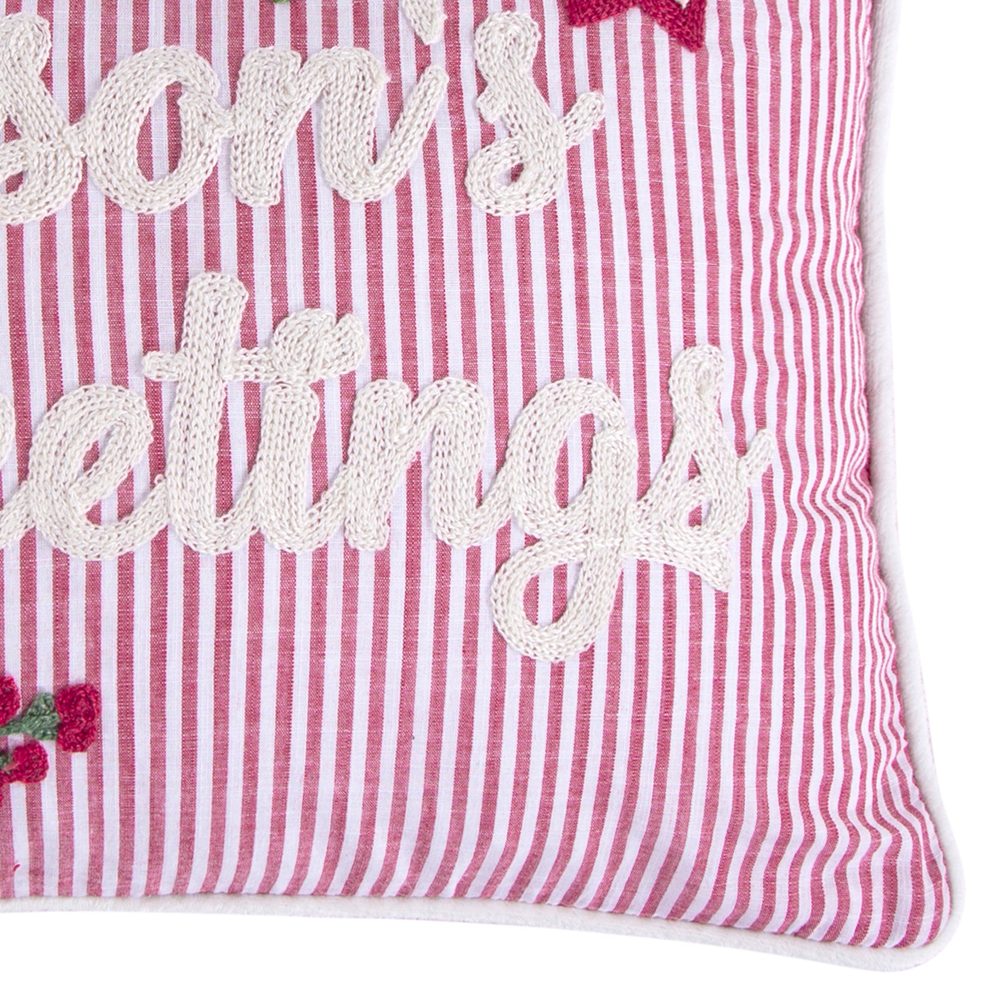 14x18 Sleigh Bells Seasons Greetings Christmas Decorative Throw Pillow - Perfect for Holiday Home Decor, Sofa & Couch Accent