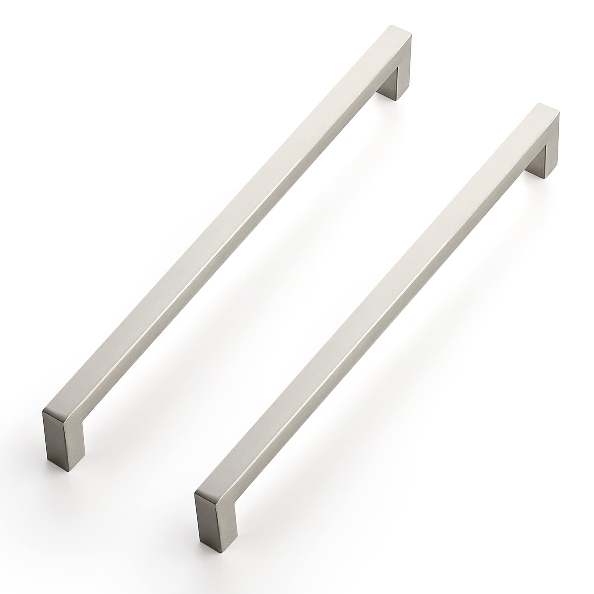 Ravinte 3 Pack 10 Inch Satin Nickel Cabinet Handles - Brushed Nickel Drawer Pulls for Modern Kitchen Cabinets, Bathroom Vanities & Furniture Hardware