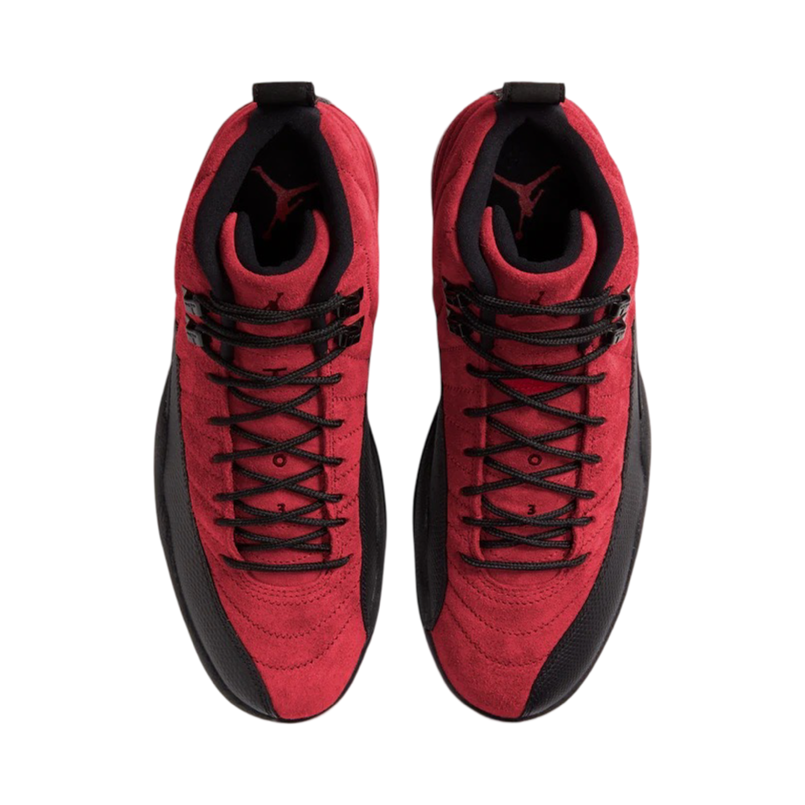 Air Jordan 12 Retro Reverse Flu Game Basketball Shoes - Gym Red & Black Colorway - Perfect for Streetwear, Sneaker Collecting and Basketball Games