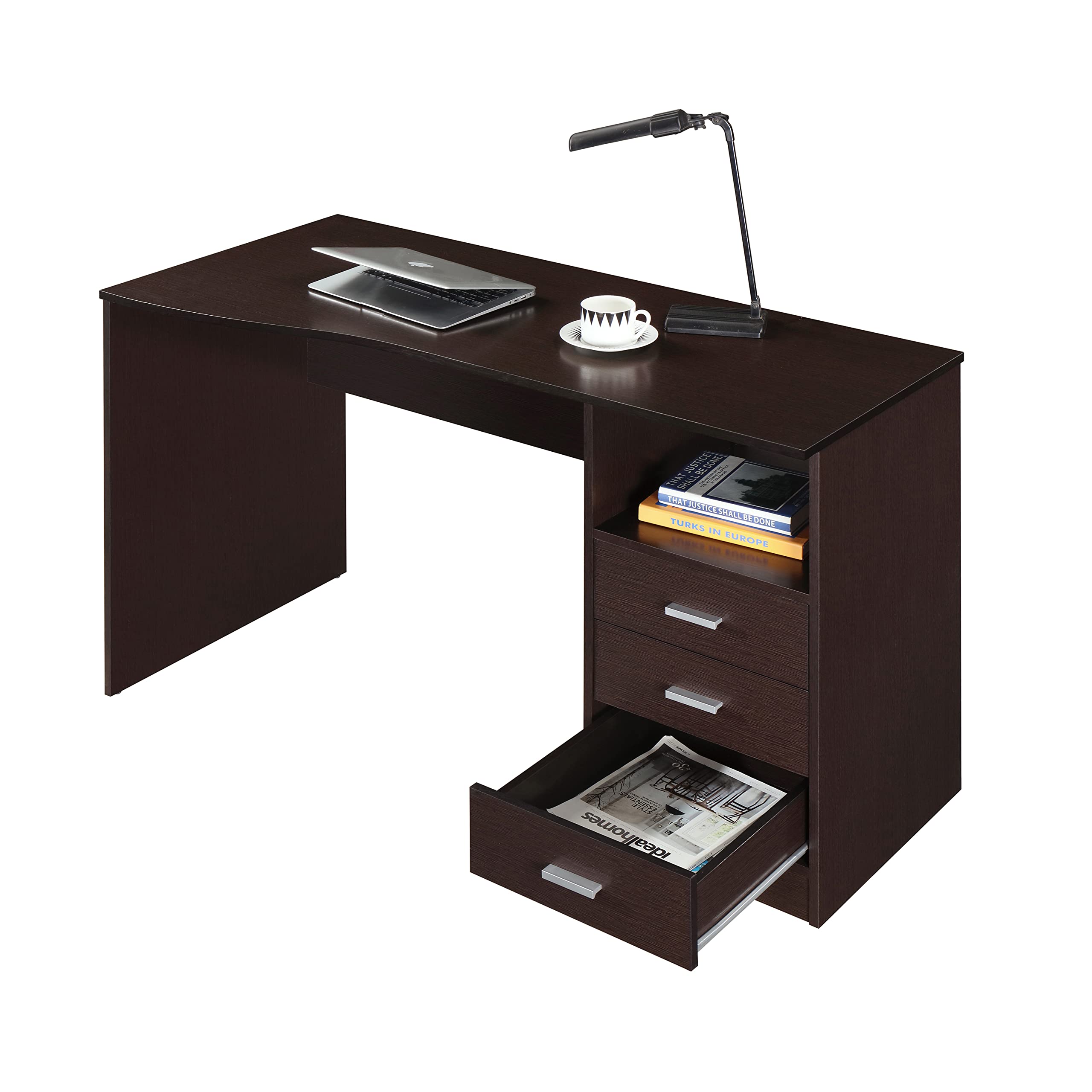 Techni Mobili Classic Computer Desk with Multiple Drawers - 29.5