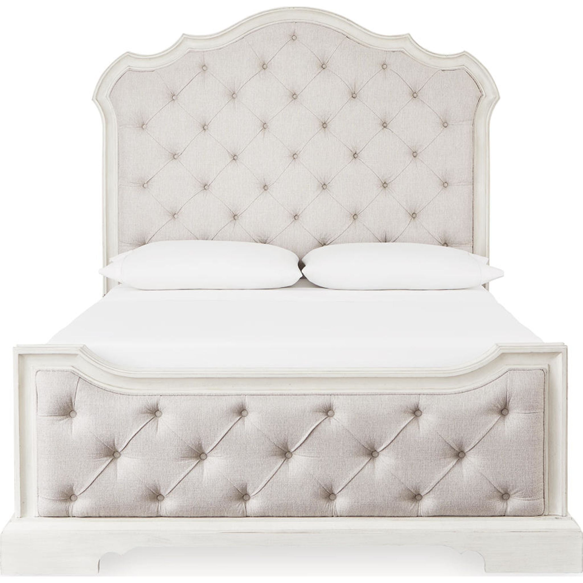 Arlendyne 6-Piece Queen Size Bedroom Furniture Set - Modern Panel Bed Frame with Nightstands, Dresser and Mirror | Perfect for Master Bedroom or Guest Room Decor