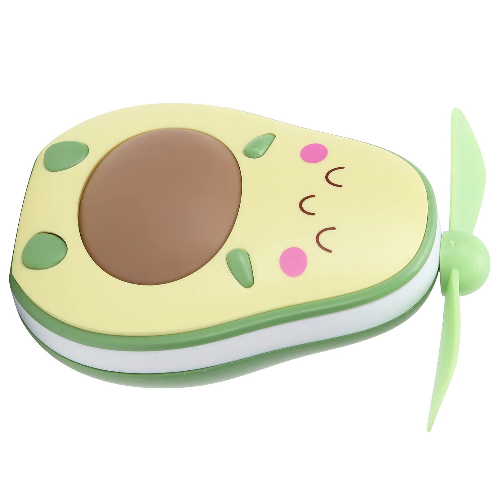 Mini Pocket Fan - Portable Electric Handheld Avocado Shaped Fan for Camping, Travel & Hiking - Cute Yellow Oil Fan for Outdoor Activities, Office & Home Use
