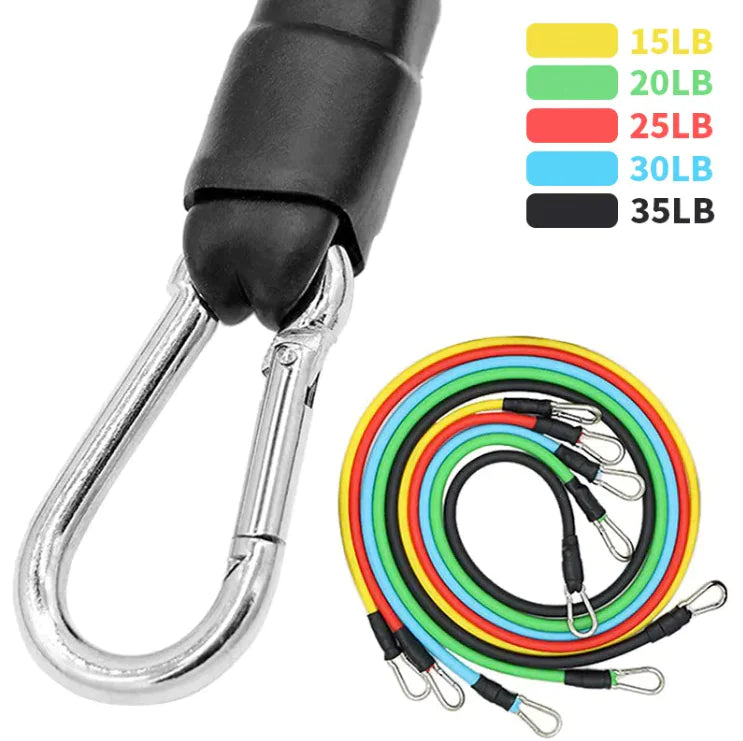 Premium TPE Resistance Bands Set - Heavy Duty Exercise Bands for Strength Training, Physical Therapy & Home Workouts - Ideal for Yoga, Pilates, CrossFit & Fitness Enthusiasts
