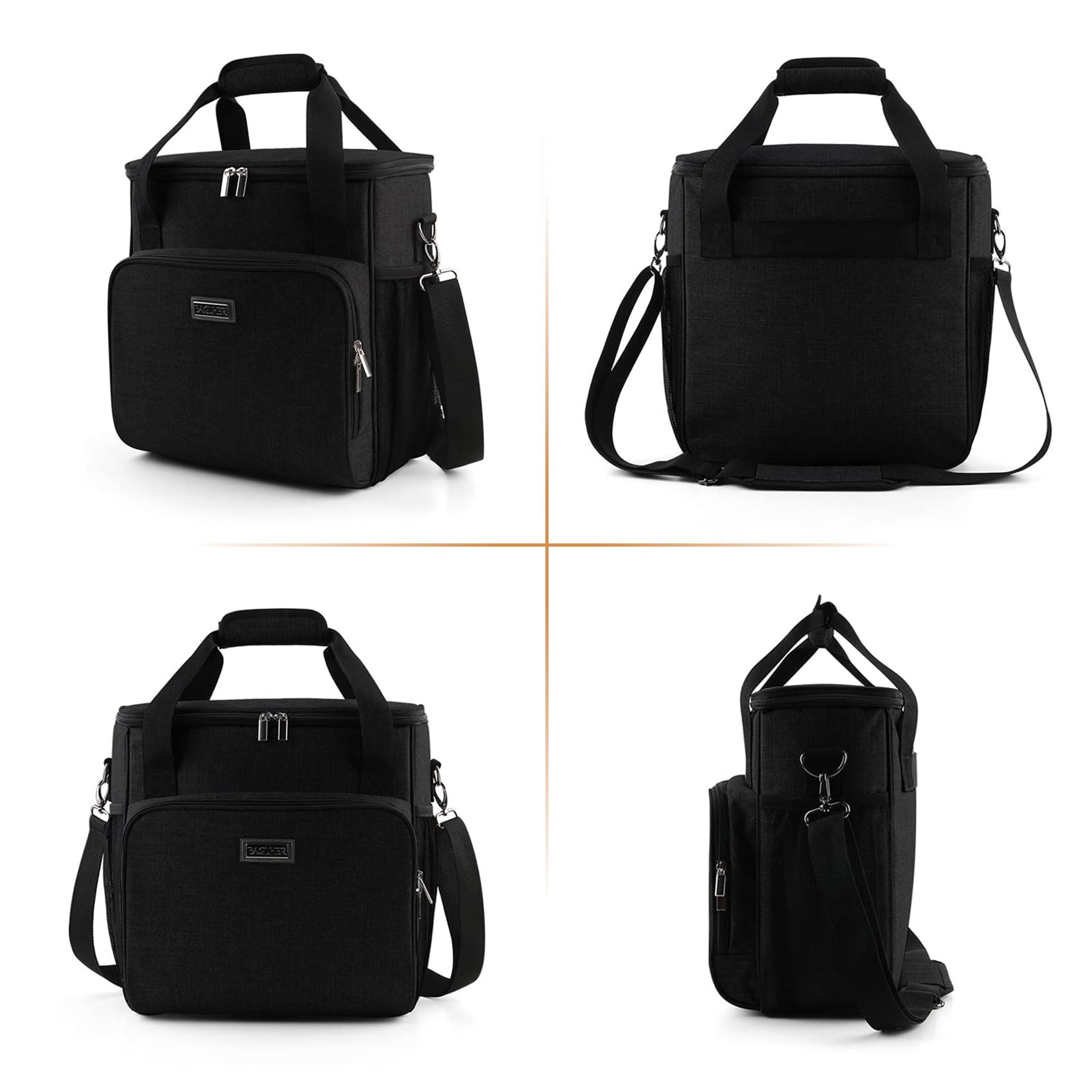 Portable Coffee Maker Travel Bag for Keurig K-Slim & K-Supreme - Compact Carrying Case with Adjustable Shoulder Strap - Perfect for Office Commute, Camping Trips & Air Travel (Black)