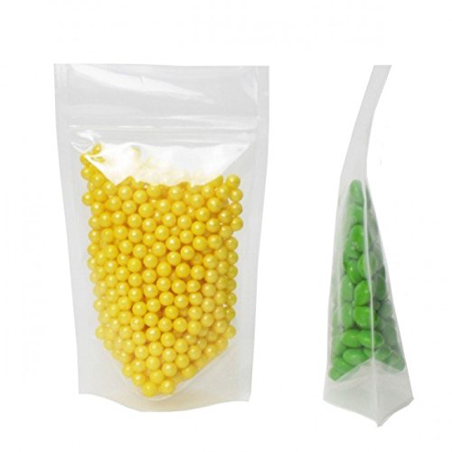 500 Clear Stand Up Pouch with Zipper 4