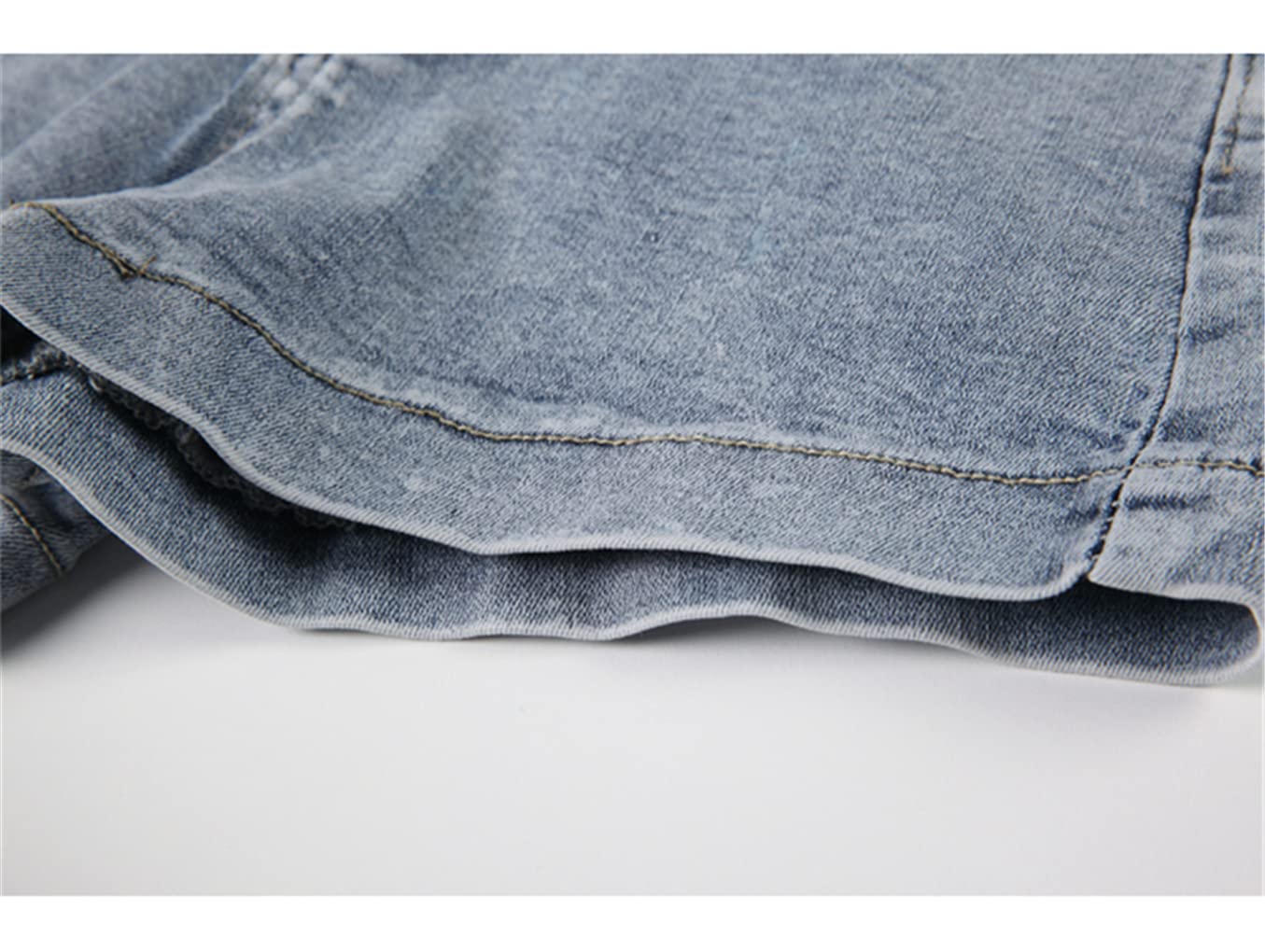 HAIRGAI Women's High Waisted Denim Shorts - Summer Stretch Wide Leg Jean Shorts with Zipper for Casual Outfits & Beach Wear