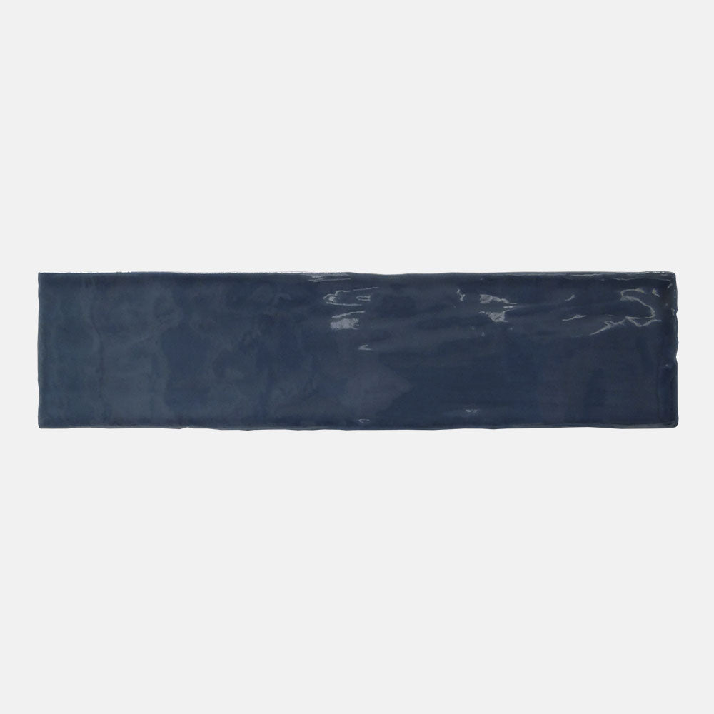 Evolution Sea Blue 75x300 Glossy Ceramic Subway Tile - Perfect for Kitchen Backsplash, Bathroom Walls & Modern Interior Design