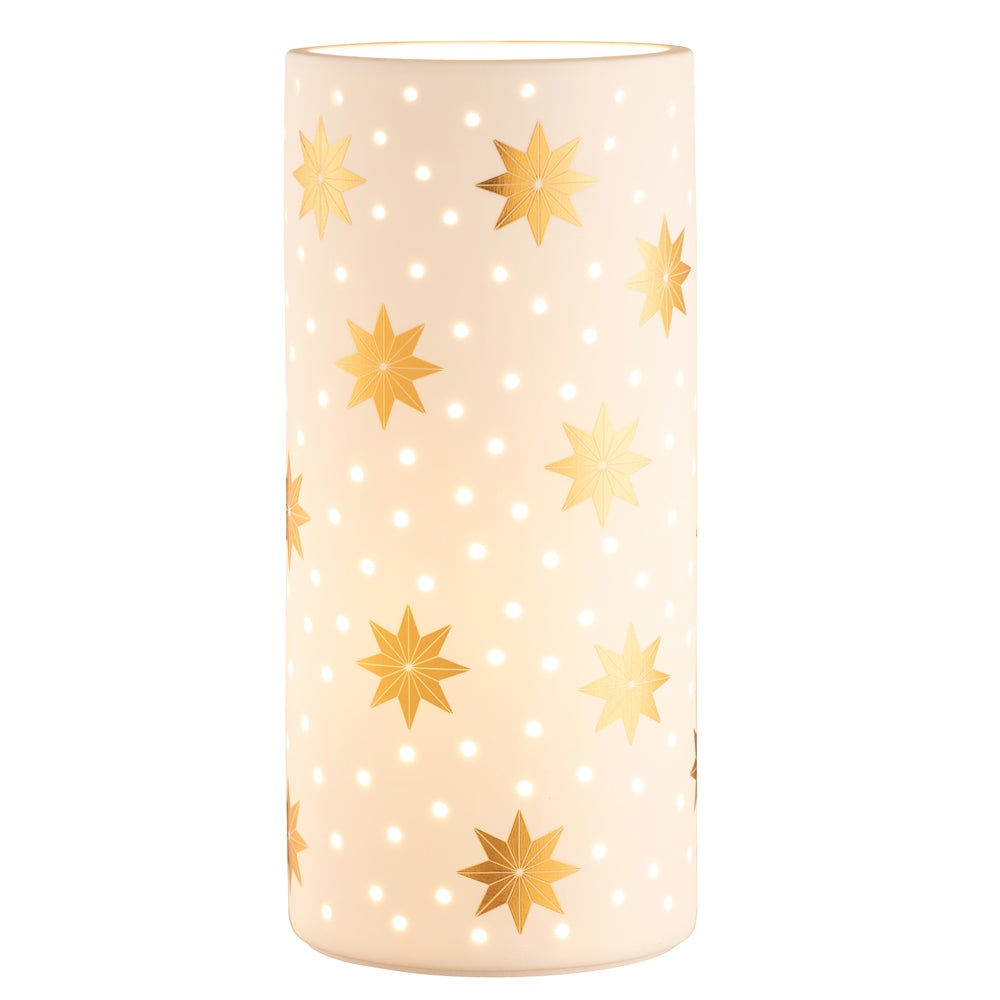 Belleek Living Gold Star Luminaire - Elegant Table Lamp for Home Decor, Bedroom & Living Room Lighting | Perfect for Nightstands, Desks & Cozy Ambiance