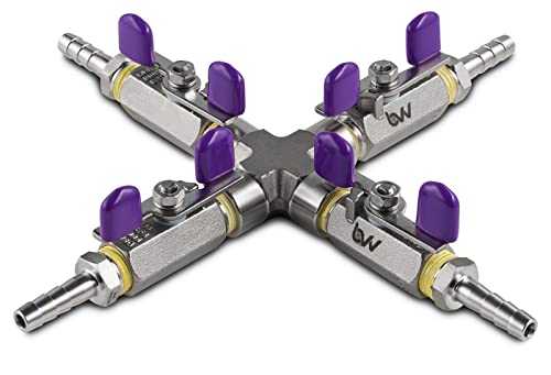 BVV 4 Way Vacuum Manifold with 1/4