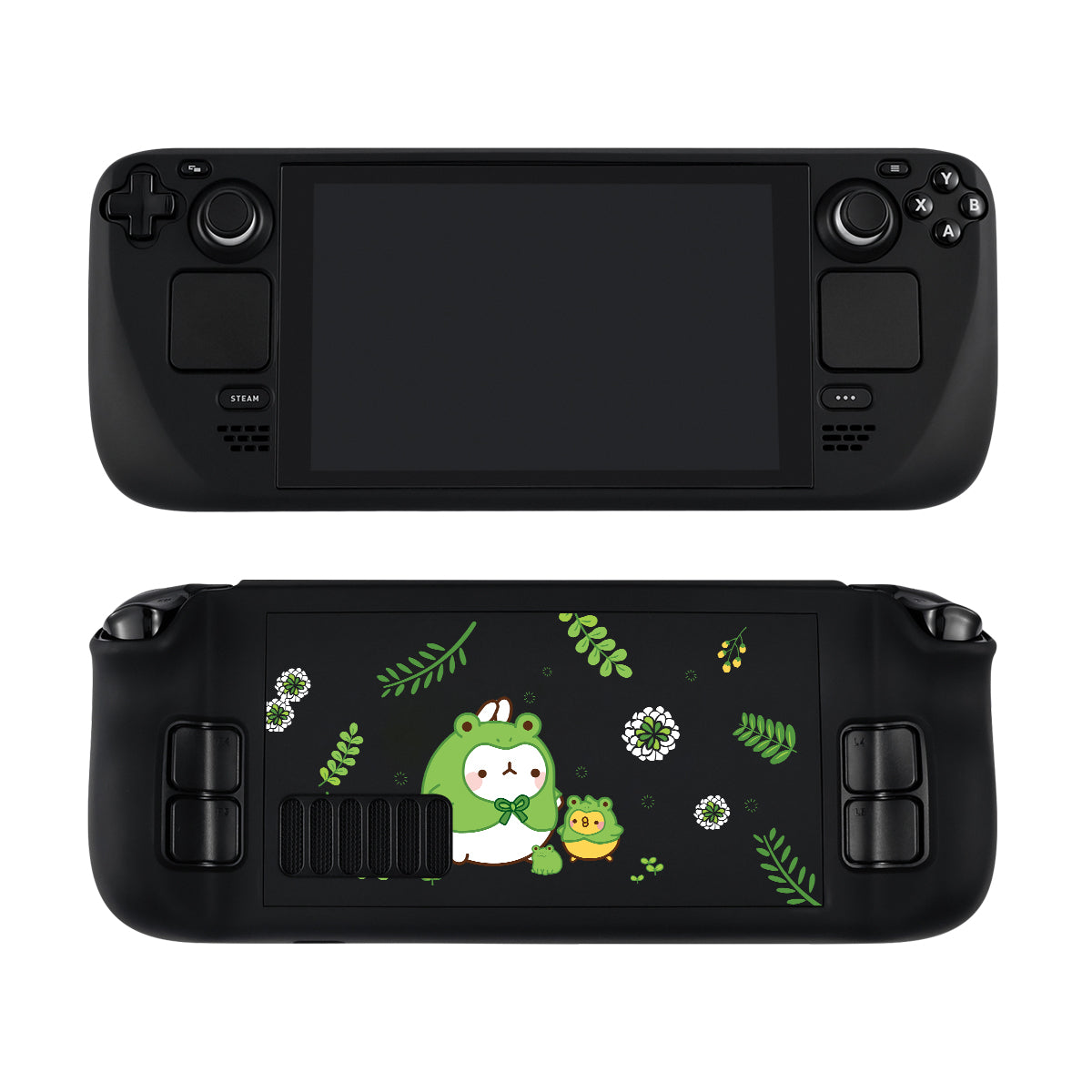 Adorable Bunny Frog Steam Deck Case - Protective Cover for Gaming Console - Perfect for Travel, Home & Outdoor Use