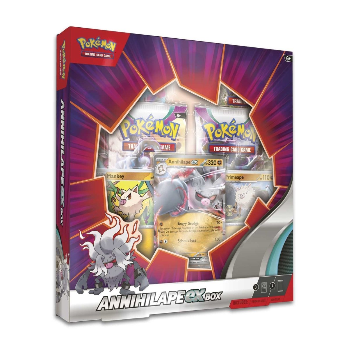 Pokemon Annihilape ex Trading Card Box - Rare Collectible Pokemon Cards for Battles & Trading | Perfect for Pokemon TCG Players & Collectors