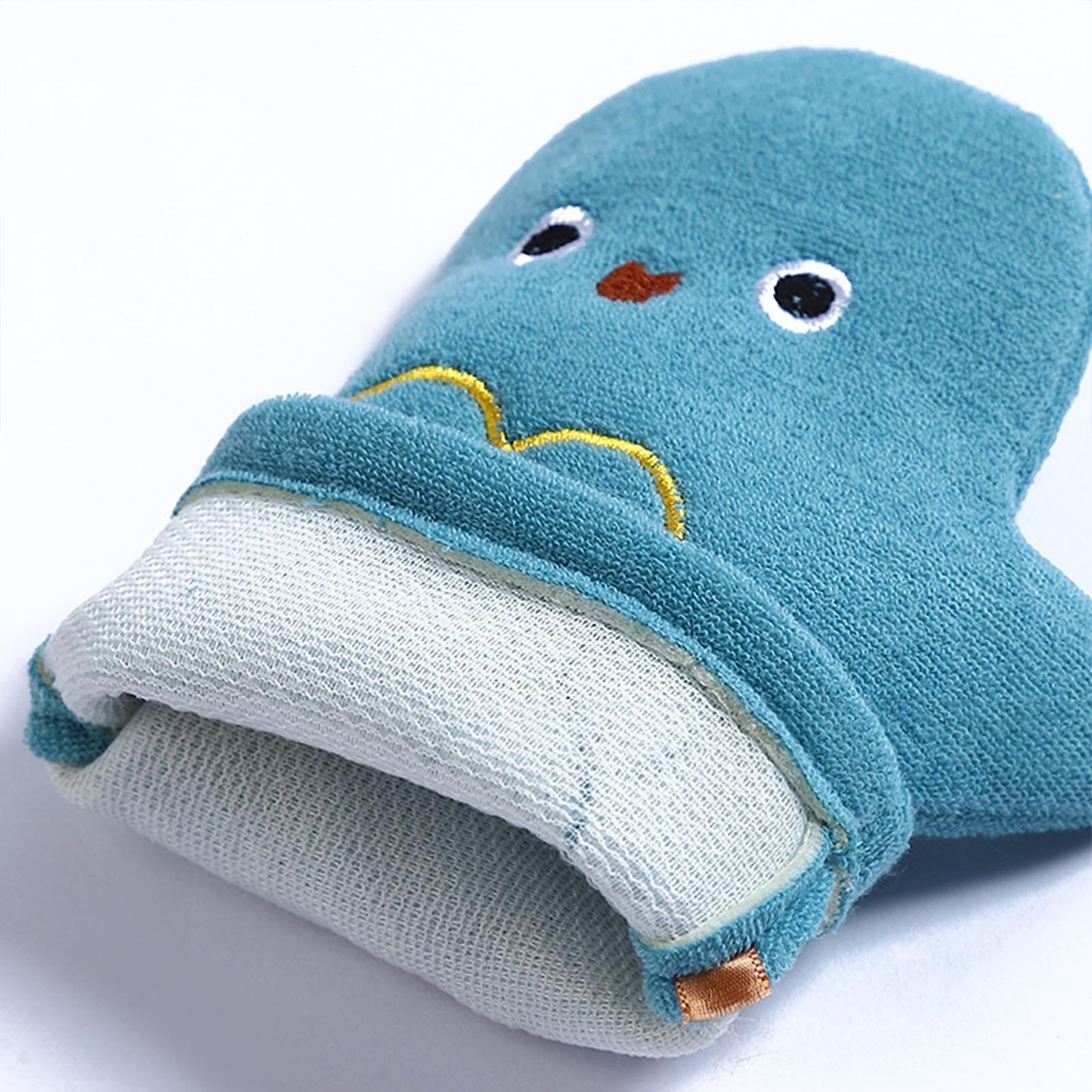 Soft Double-Sided Animal Wash Mitts for Kids - Cute Bath Washcloth Gloves for Babies, Toddlers, Boys & Girls | Gentle Skin Cleaning for Sensitive Skin | Perfect for Bath Time, Travel & Baby Shower Gifts
