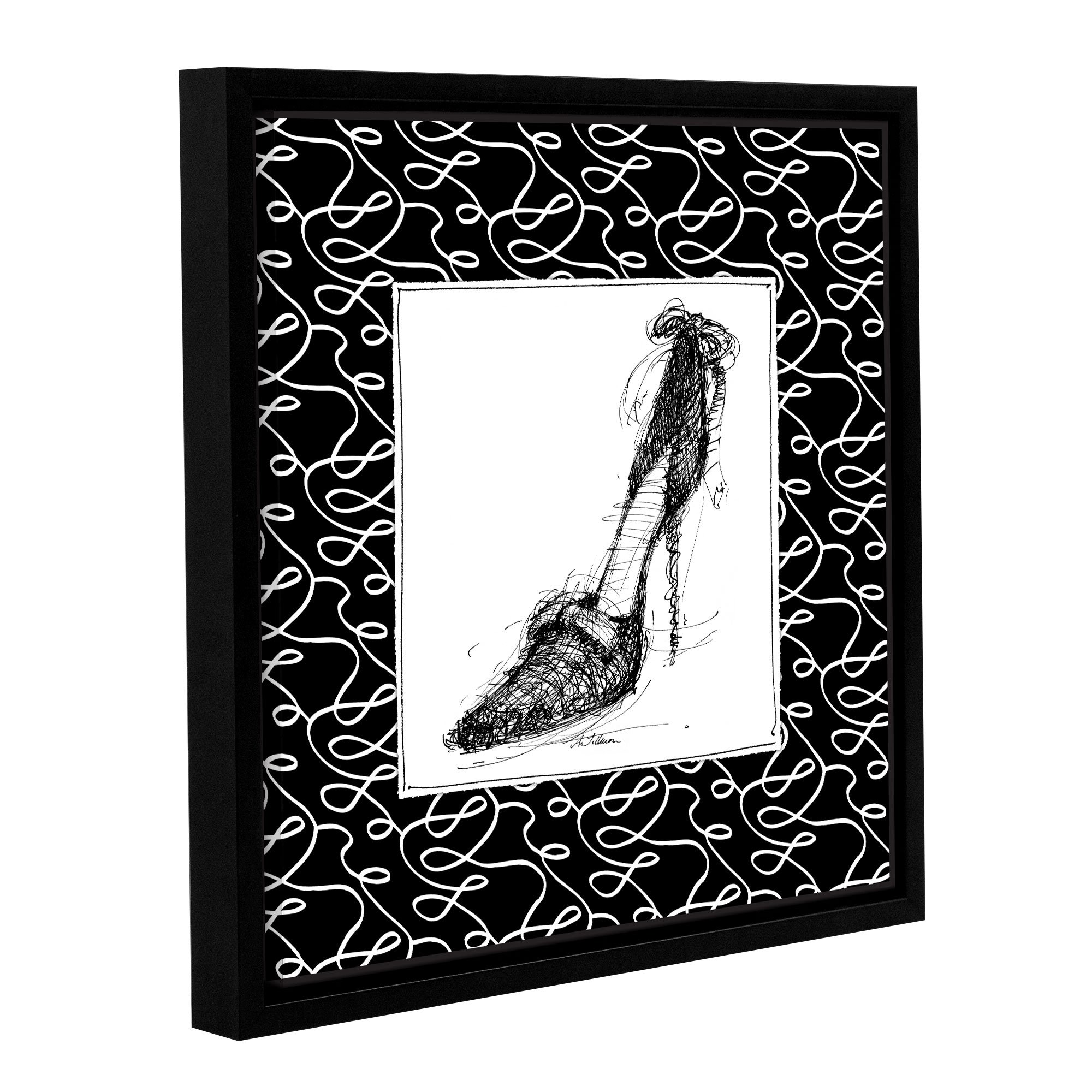 Anne Tavoletti 'Steppin Out II' Gallery Wrapped Canvas Art Print - 18x18 Inches - Modern Wall Decor for Living Room, Bedroom & Office