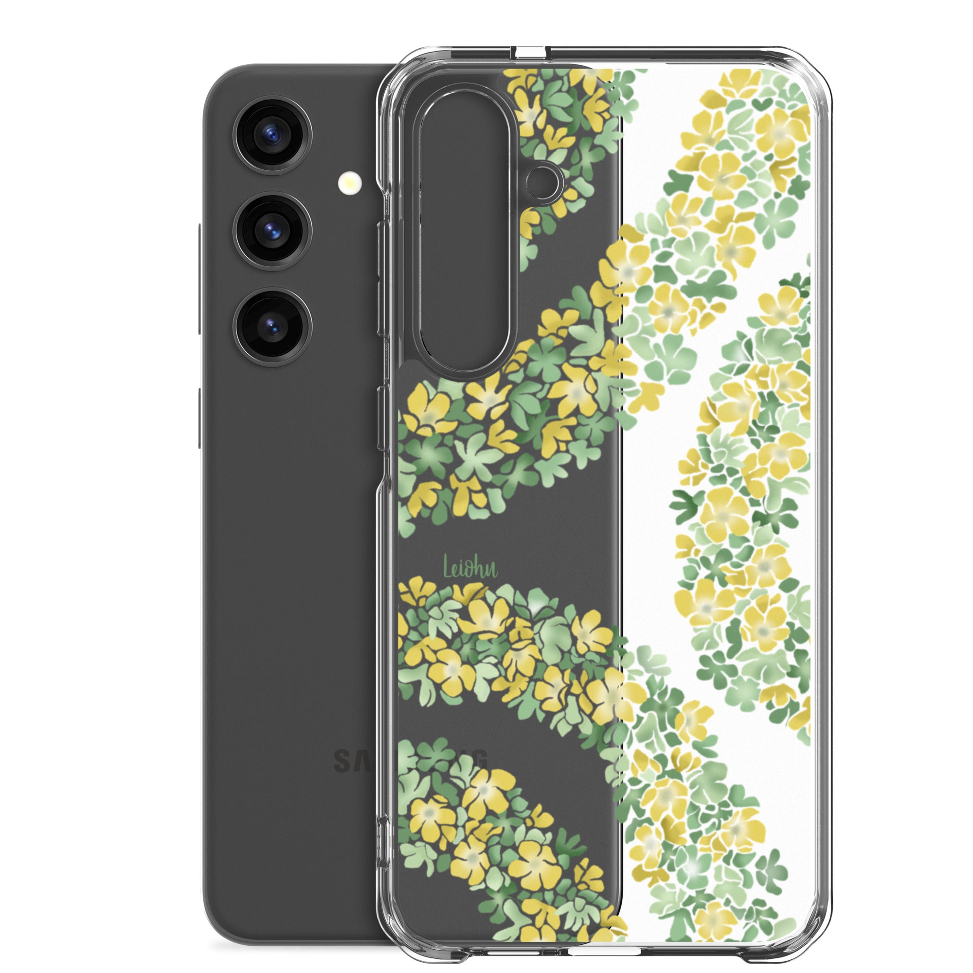 Double Pakalana Clear Case for Samsung Galaxy - Slim Protective Phone Cover for Everyday Use & Travel