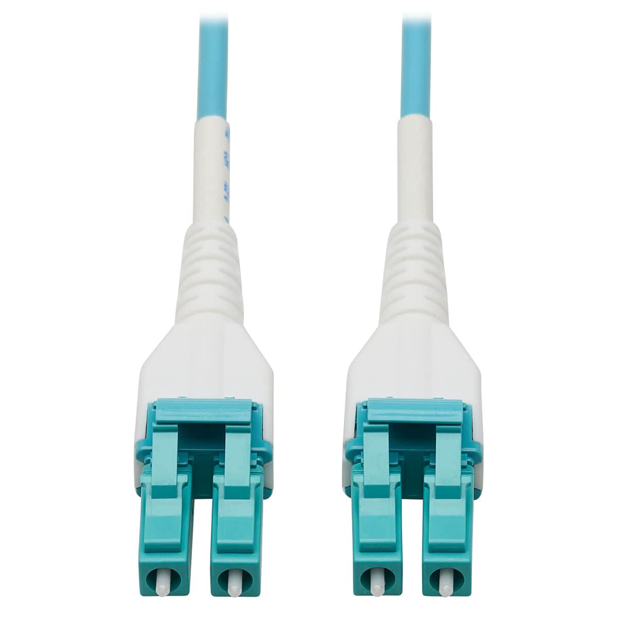 Tripp Lite 100 GbE OM4 Multimode Fiber Optic Cable - 50m (164ft) LC/LC Duplex 50/125 LSZH Armored Aqua Cable (N821-50M-AQ-AR) for High-Speed Data Centers, Server Rooms & Network Backbone Connections