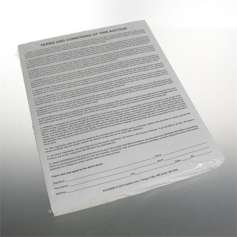 100-Pack Terms and Conditions Sheets - Printable Legal Document Templates for Business Contracts & Agreements | Perfect for Small Business, Office Use & Client Documentation