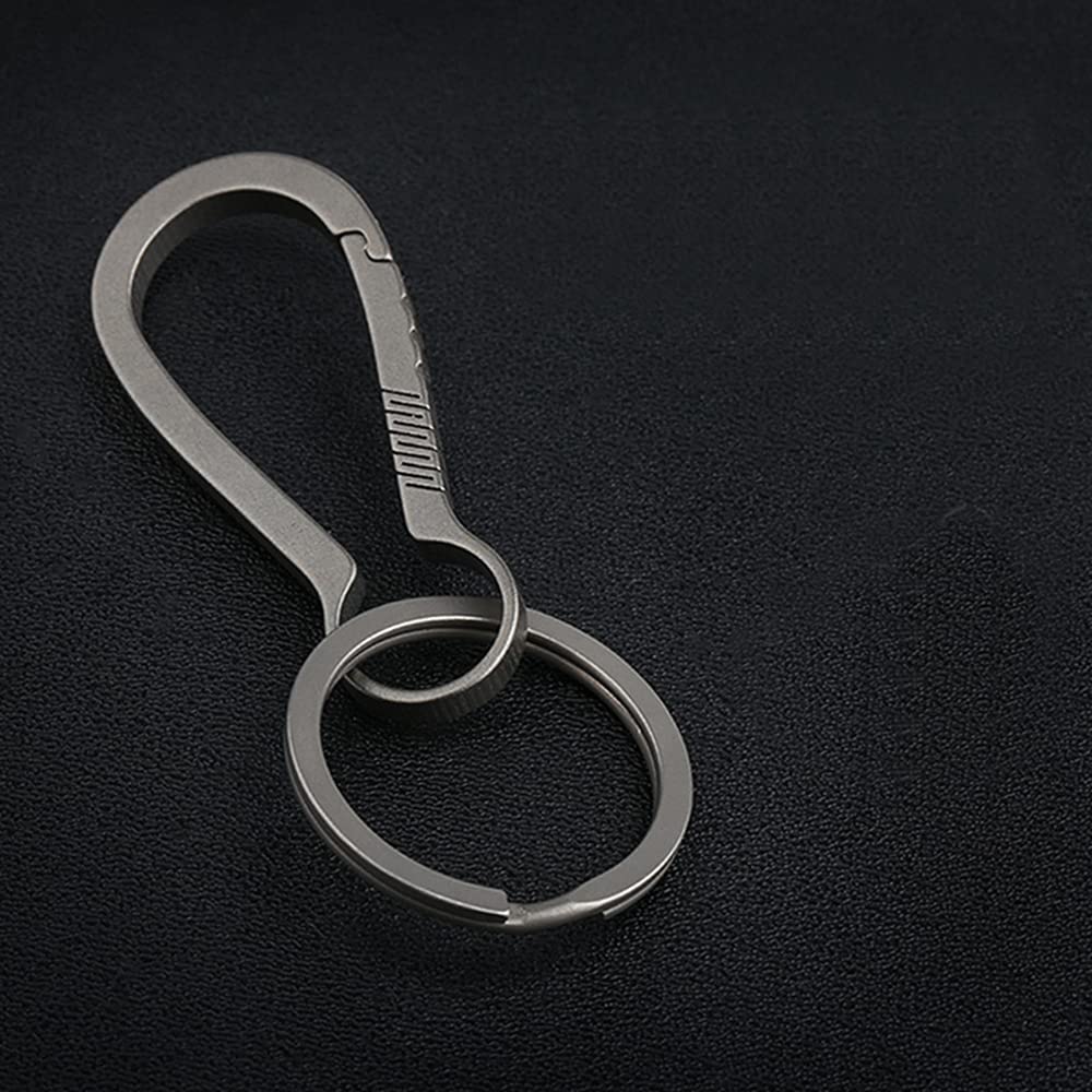 Titanium Carabiner Key Chain - Quick Release for Men & Women - Outdoor & Travel