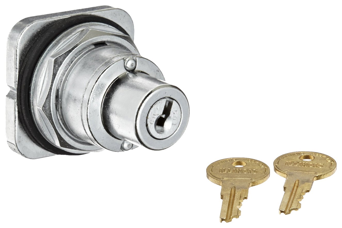 Siemens 52SC6BE Heavy Duty Key Operated Selector Switch - Waterproof & Oil Resistant, 3-Position Maintained Operation with Key Removal Feature (Lock No.501CH, B Cam Code) | Ideal for Industrial Control Panels, Machinery & Hazardous Environments