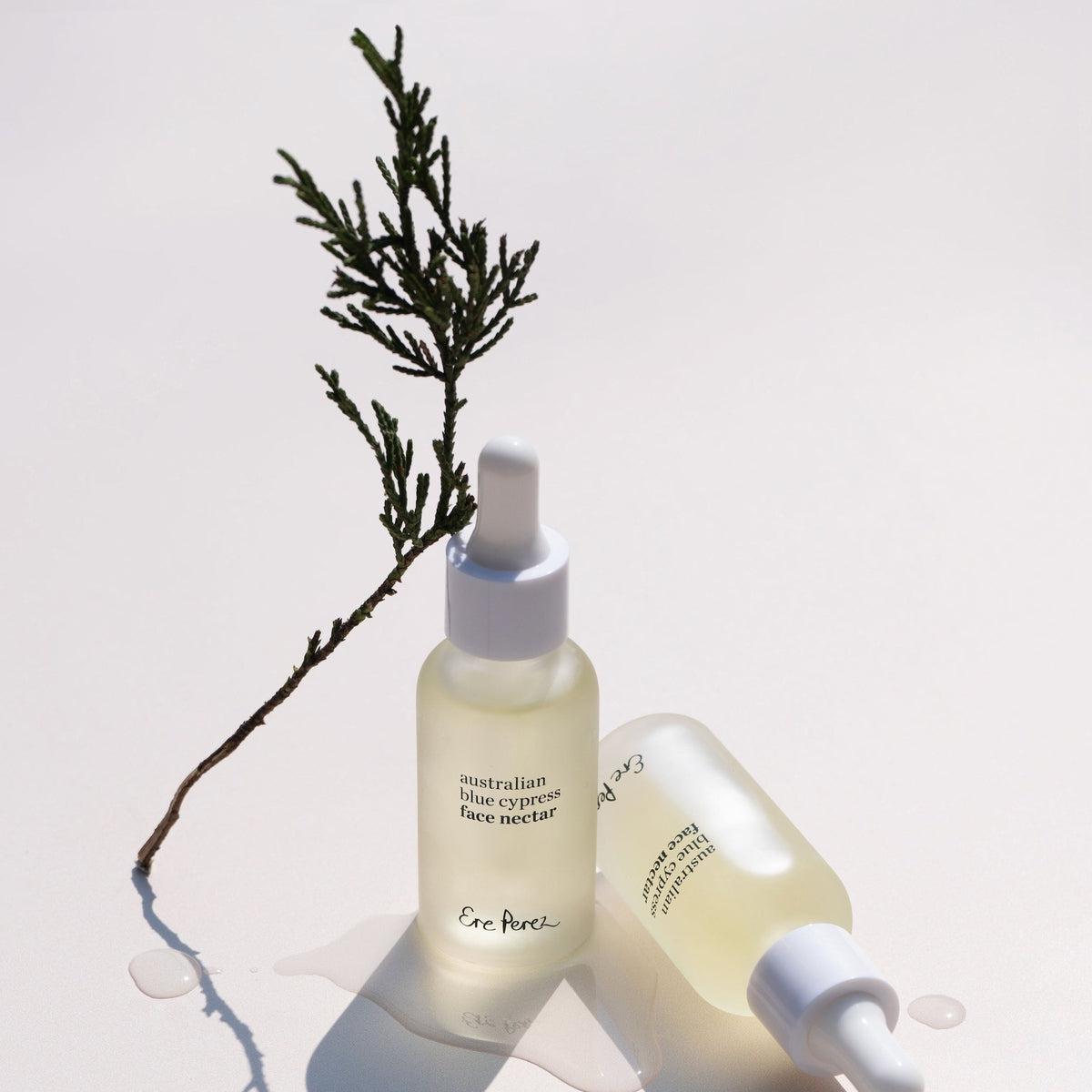 Australian Blue Cypress Face Nectar - Organic Facial Oil for Hydration & Anti-Aging | Perfect for Dry Skin Care & Nighttime Routine