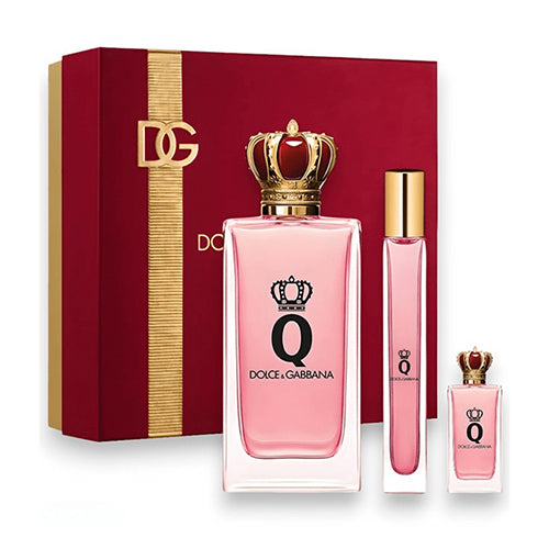 Dolce & Gabbana Women's 3-Piece EDP Perfume Gift Set - Luxury Floral Fragrance for Date Night & Special Occasions