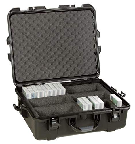 LTO Tape Waterproof Protective Storage Case - Holds 50 Tapes with Jewel Case | Ideal for Data Backup, Archiving & Secure Media Storage