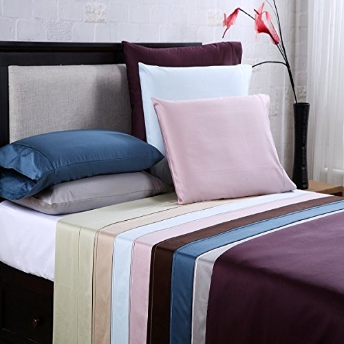 Affluence 1000-Thread-Count 100% Cotton Sateen Sheet Set - Queen Size, Delorean Grey | Ultra Soft Luxury Bed Sheets for Hotel-Style Comfort & Better Sleep