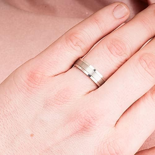 925 Sterling Silver Wedding Ring Sets for Couples - Matching His & Hers Wide Band Personalized Rings - Perfect for Anniversaries, Engagements, and Romantic Gifts