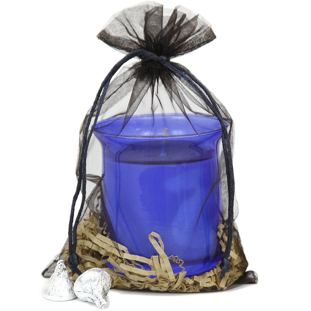 30 Pack Black Organza Gift Bags 5.5