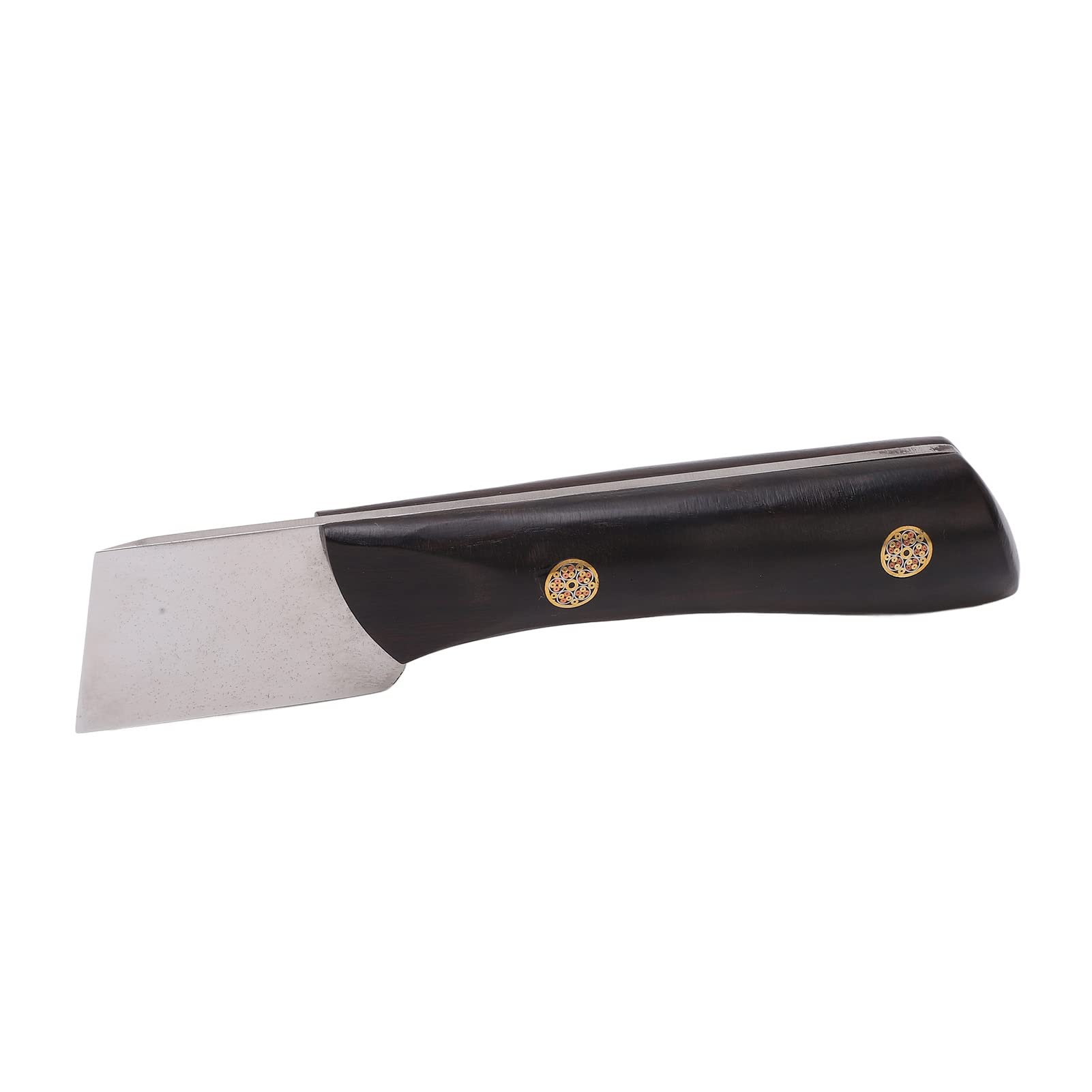 Premium Leather Edging Knife - Rustproof Ergonomic Wooden Handle for Comfortable Leather Cutting & Trimming | DIY Leathercraft Tool for Shoemaking, Bag Making & Leatherworking Projects