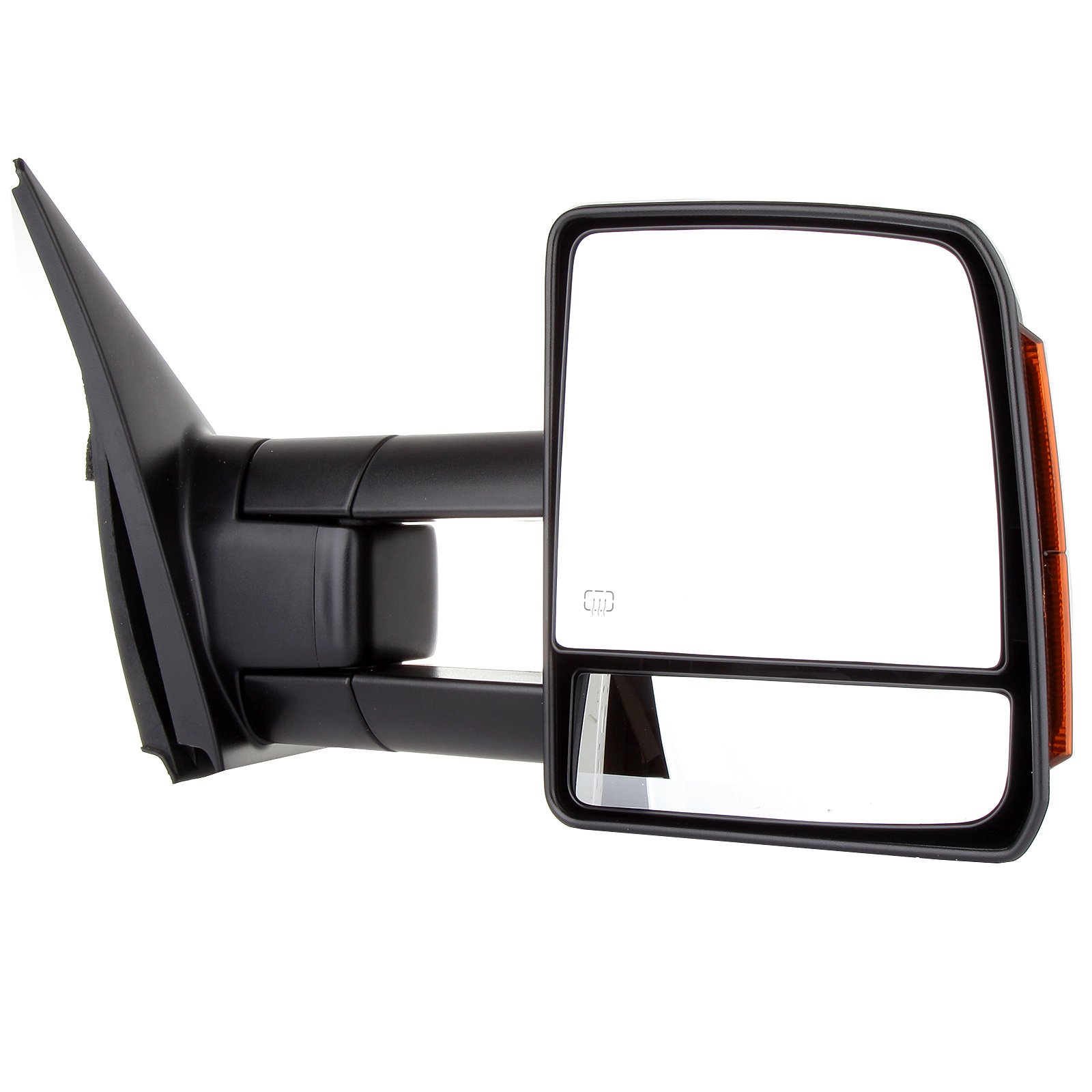 CCiyu Black Power-Adjusted Heated Towing Mirrors with Turn Signal & Manual Folding - Compatible with 2007-2017 Toyota Tundra (LH Left & RH Right) - Perfect for Enhanced Visibility & Safe Towing