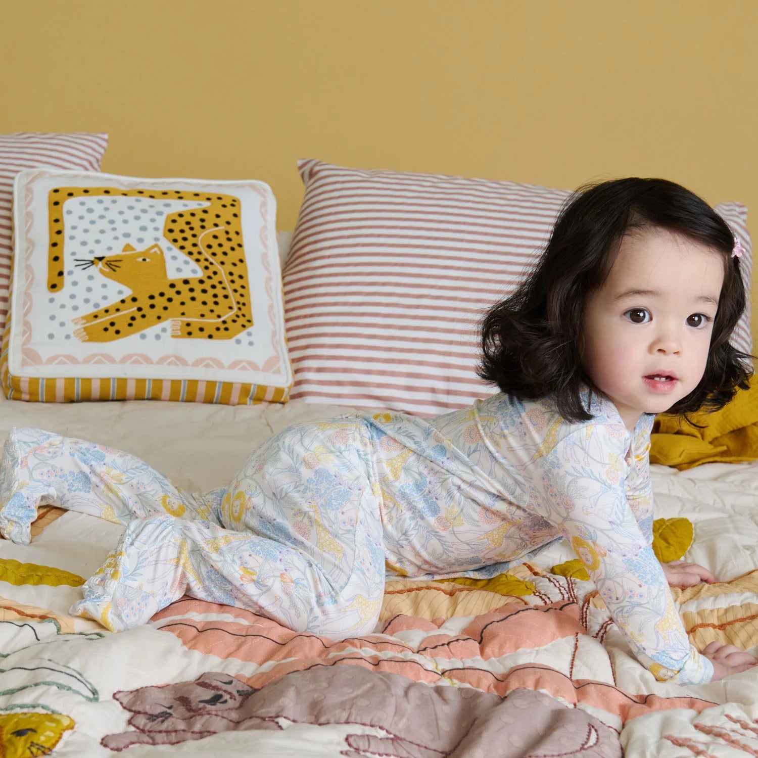 Nikki Menagerie Modal Magnetic Footie Pajamas - Soft & Comfortable Baby Sleepwear with Magnetic Closure for Easy Diaper Changes - Perfect for Newborns, Infants & Toddlers - Ideal for Bedtime, Naptime & Travel