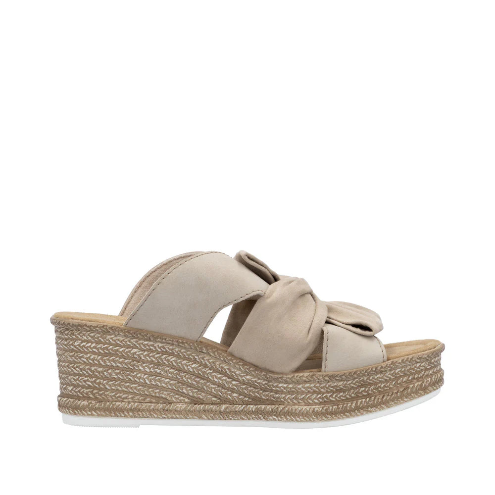 Rieker 68789 Women's Comfortable Beige Casual Shoes for Walking, Work & Everyday Wear