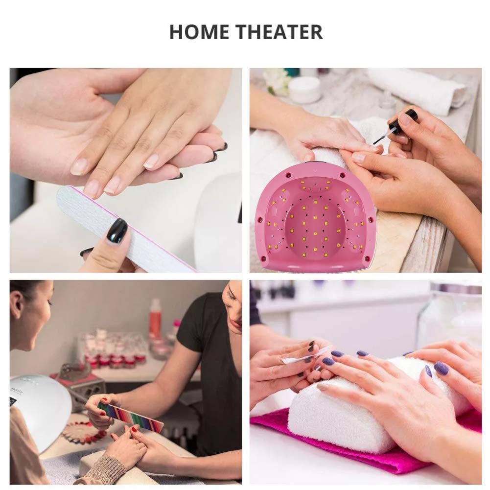 Vishine 72W LED UV Gel Nail Lamp Set with 6 Gel Polish Colors - Professional Nail Dryer & Curing Light, Complete Manicure Starter Kit for Home & Salon Use - Perfect for DIY Nail Art, Gel Extensions & Professional Nail Services