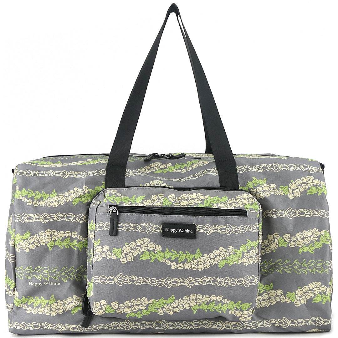 Stephanie Pakalana Grey Duffle Bag - Waterproof Travel Gym Bag for Women & Men, Perfect for Workout, Sports, Weekend Getaways & Business Trips