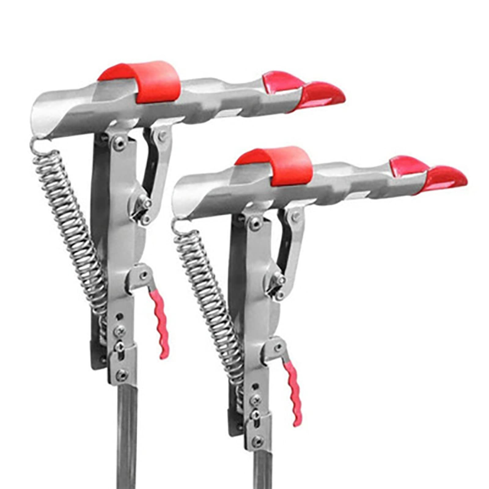 **YeSJRL Automatic Spring Fishing Rod Holder 2 Pack - Stainless Steel Folding Rod Stand with Adjustable Sensitivity for Shore, Lake, Pond & River Fishing - Perfect for Bank Anglers & Kayak Fishing**