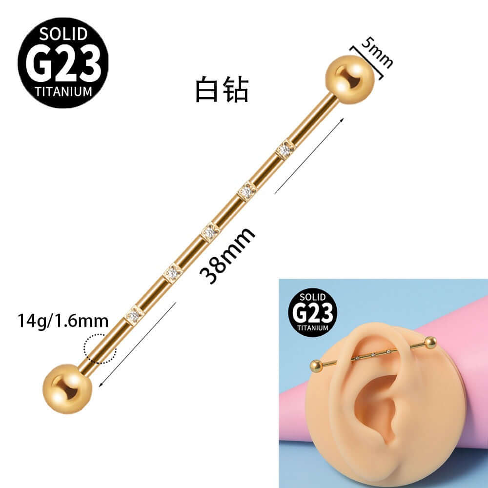 G23 Opal Double Hole Industrial Bar - Heavy Duty Metal Pull Handle for Cabinets, Drawers & Furniture | DL3082 | Perfect for Home, Office & Workshop Use