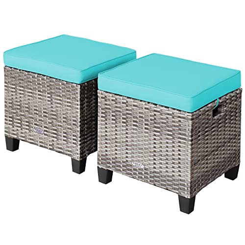 Turquoise-grey Rattan