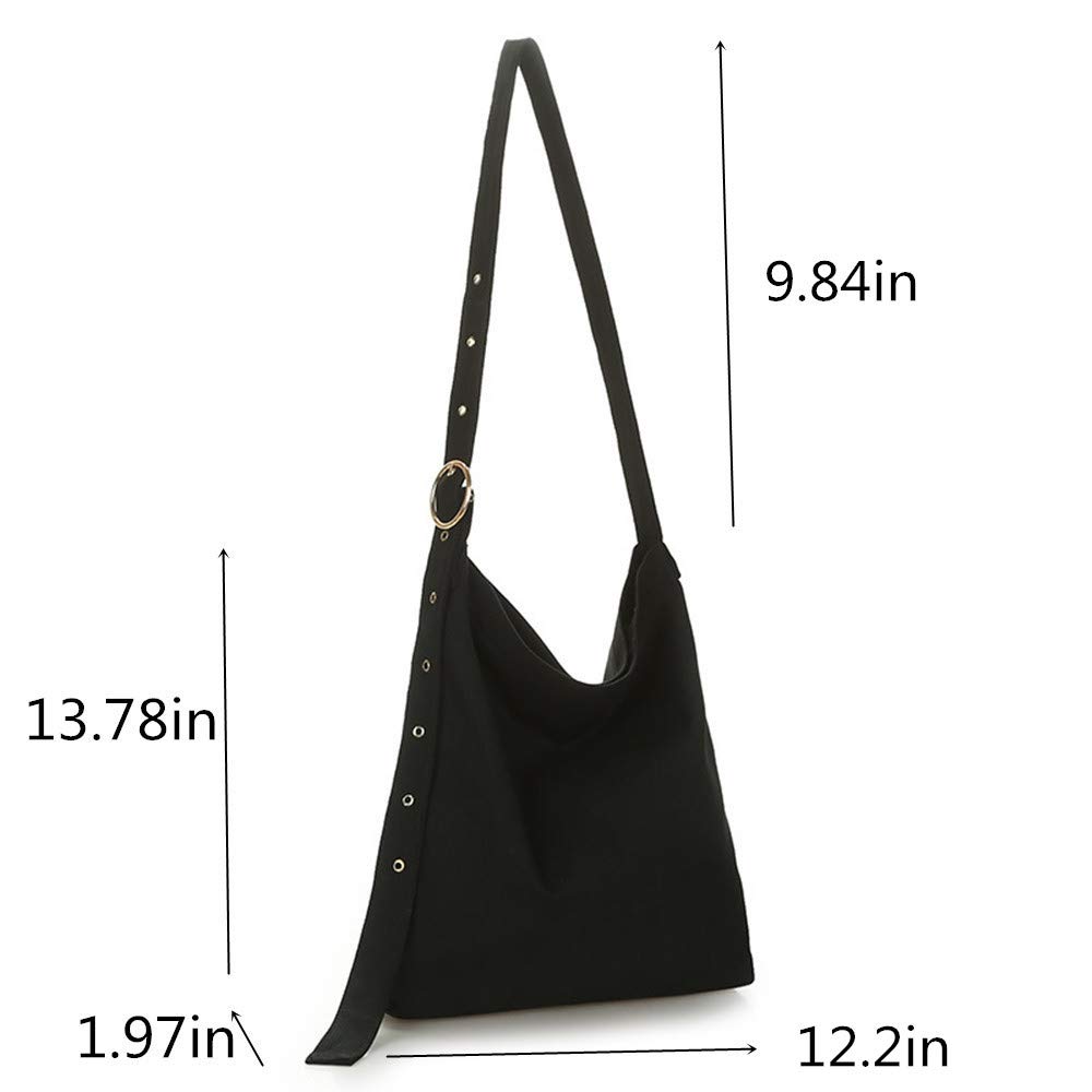 Stylish Canvas Crossbody Bag for Women - Casual Handbag, Work & Travel Purse, Shoulder Tote, Hobo Bag - Perfect for Daily Use, Office Commute & Shopping Trips