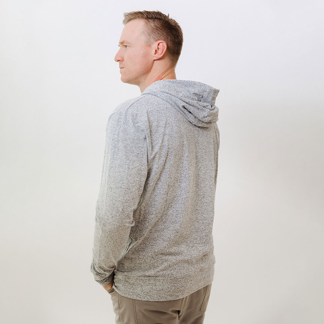 BYU Men's Travel Hoodie - Soft Heather Grey Pullover Sweatshirt for Casual Wear, Outdoor Adventures & Campus Life