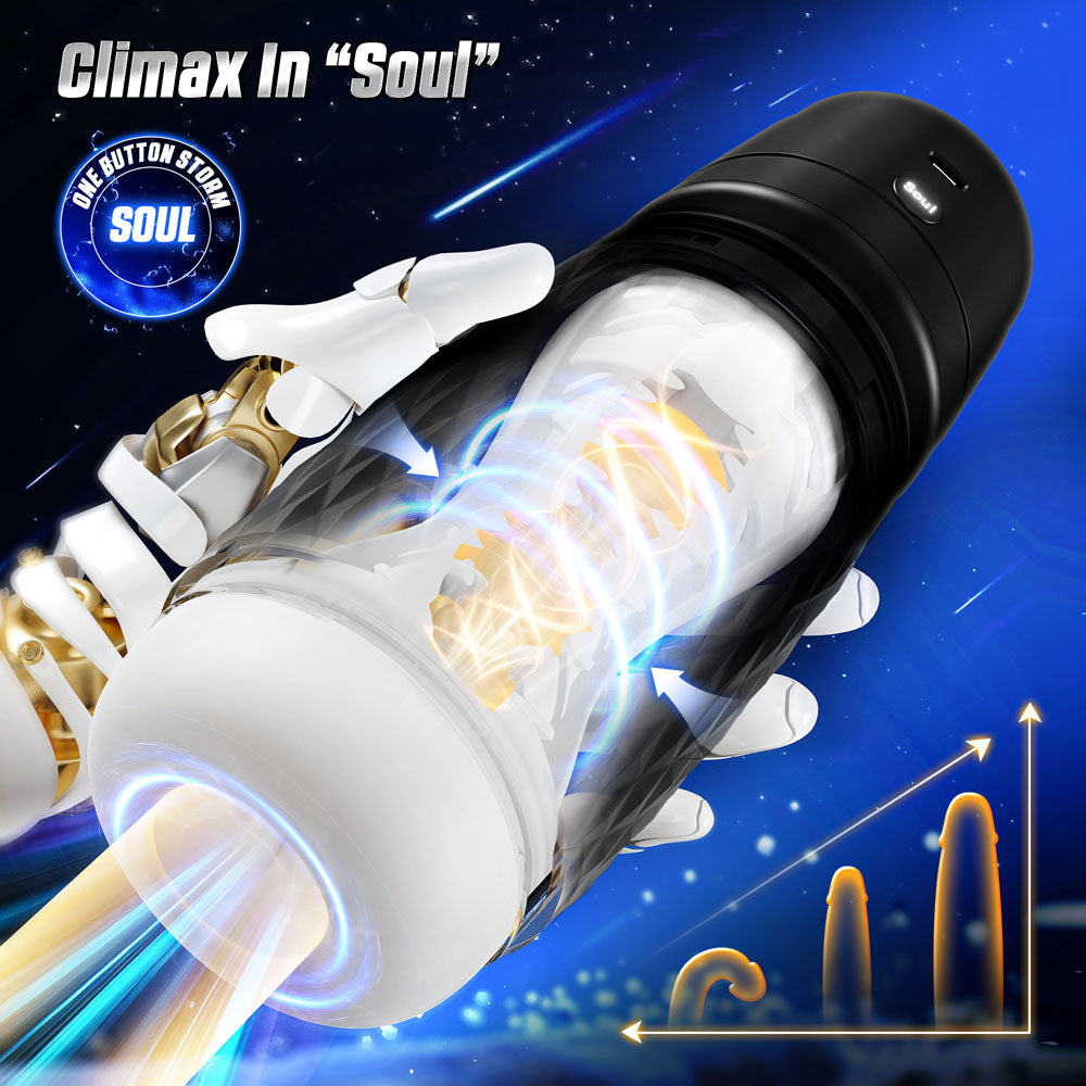 Cyberskin The Warrior - Automatic Male Masturbator with Vibration & Suction Technology - Perfect for Solo Pleasure and Discreet Adult Play