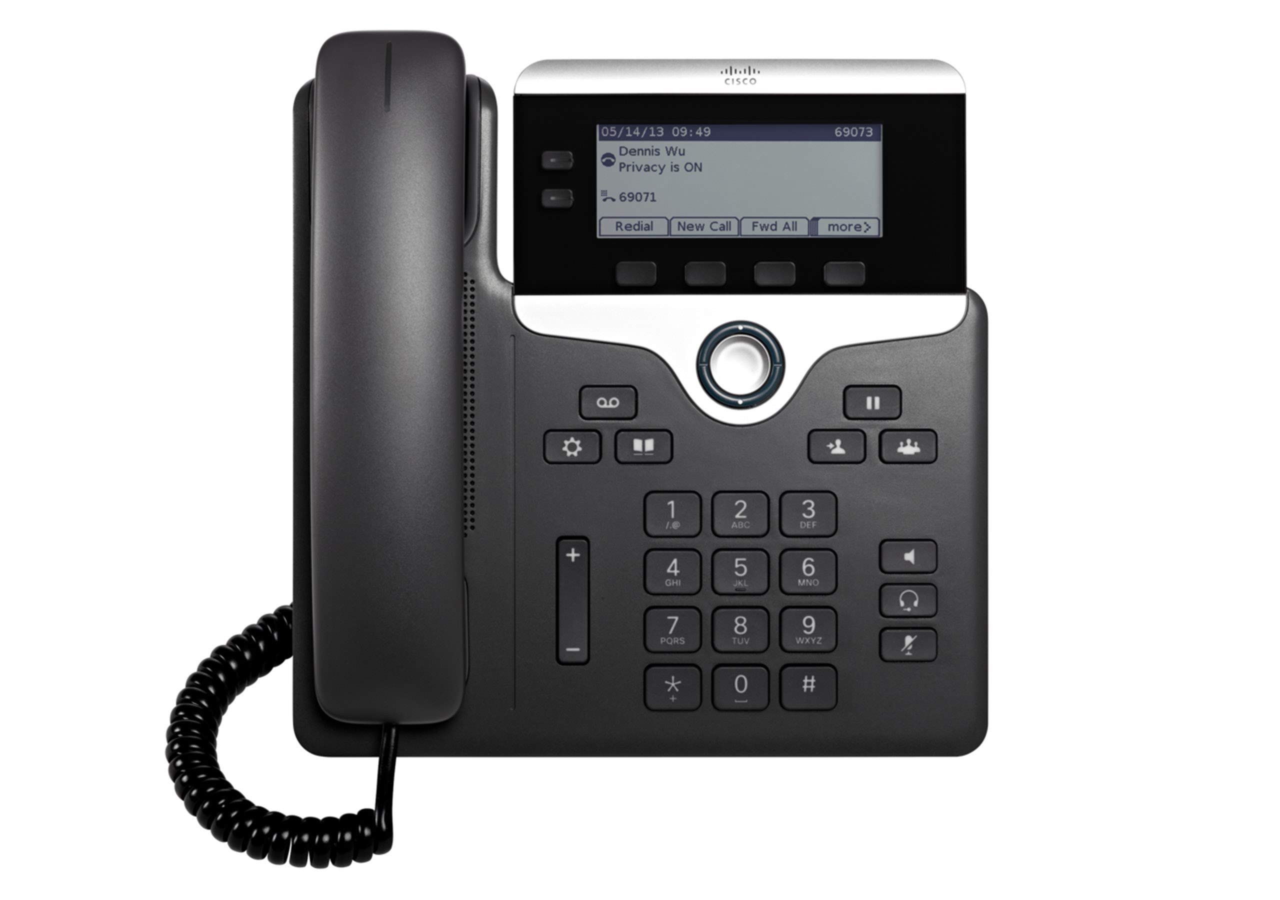 Cisco CP-7821-K9 IP Phone - Charcoal Black VoIP Business Phone for Office & Call Centers | Reliable HD Voice Communication Solution